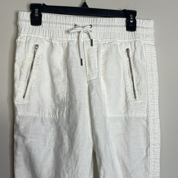 Athleta | Women’s 100% Linen Cabo Joggers Size 4 Petite - Picture 3 of 8